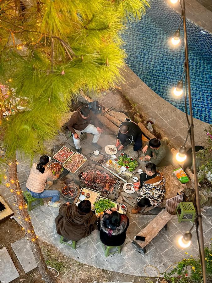 Bach Xanh House. Triangle Bungalow Tam Ðảo Exteriör bild