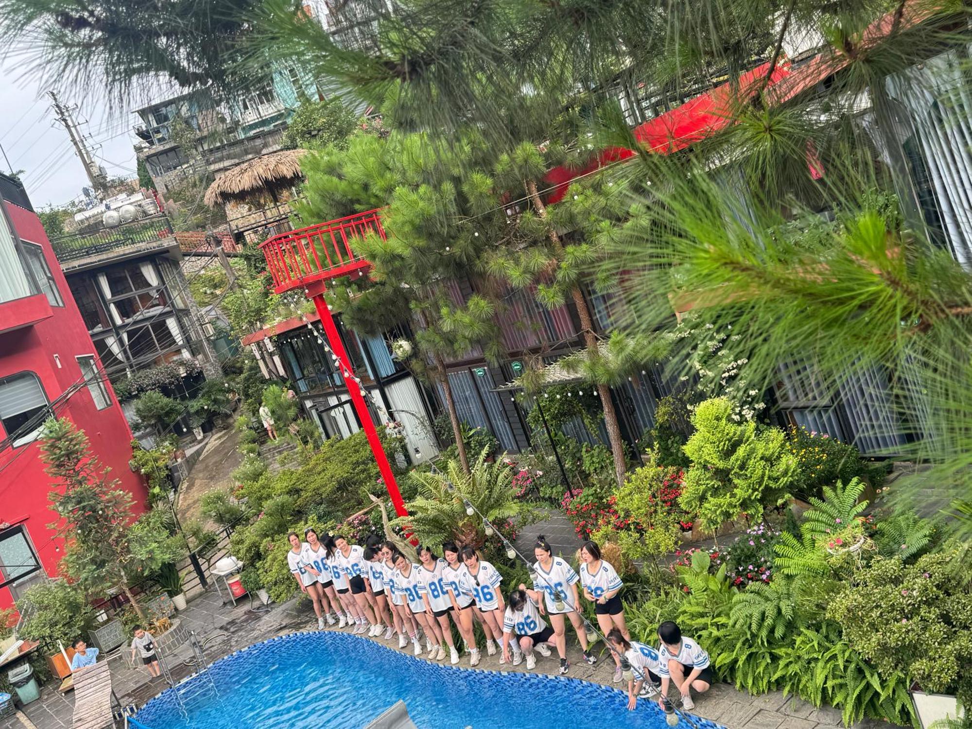 Bach Xanh House. Triangle Bungalow Tam Ðảo Exteriör bild